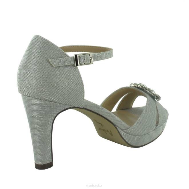 Menbur kvinnor silver burgeis brudsko 608J2262