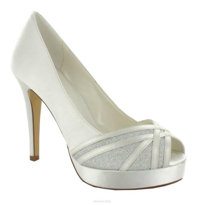 Menbur kvinnor vit Fanny brudsko 608J2344