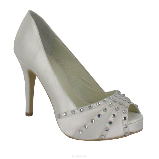 Menbur kvinnor vit ainara brudsko 608J2286