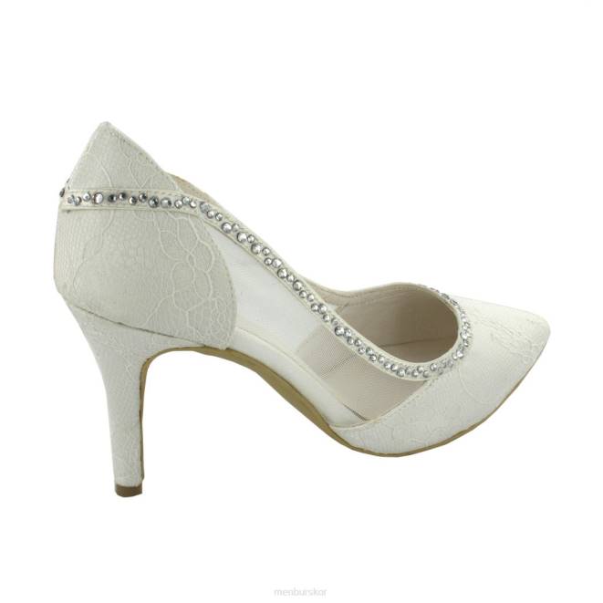 Menbur kvinnor vit belinda brudsko 608J2363
