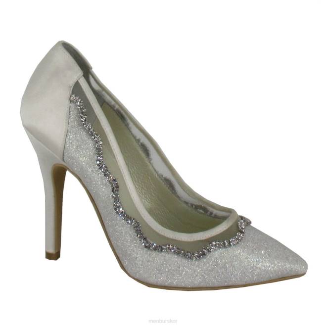 Menbur kvinnor vit cristina brudsko 608J2425