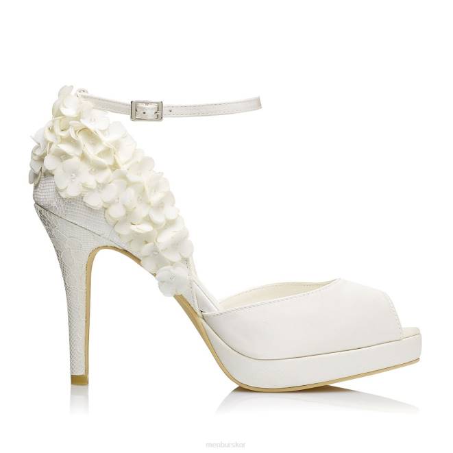 Menbur kvinnor vit gema brudsko 608J2402