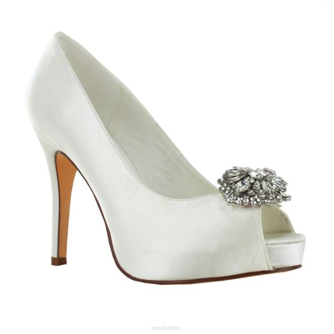 Menbur kvinnor vit itziar brudsko 608J2494