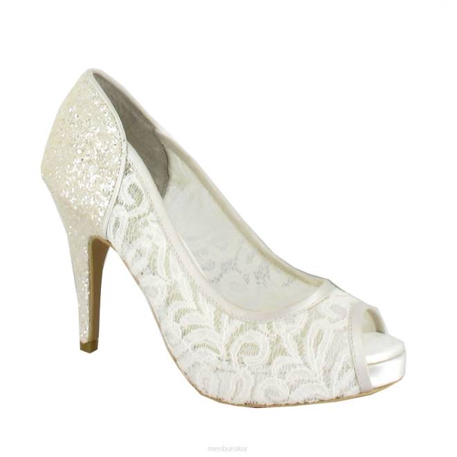 Menbur kvinnor vit lotti brudsko 608J2285