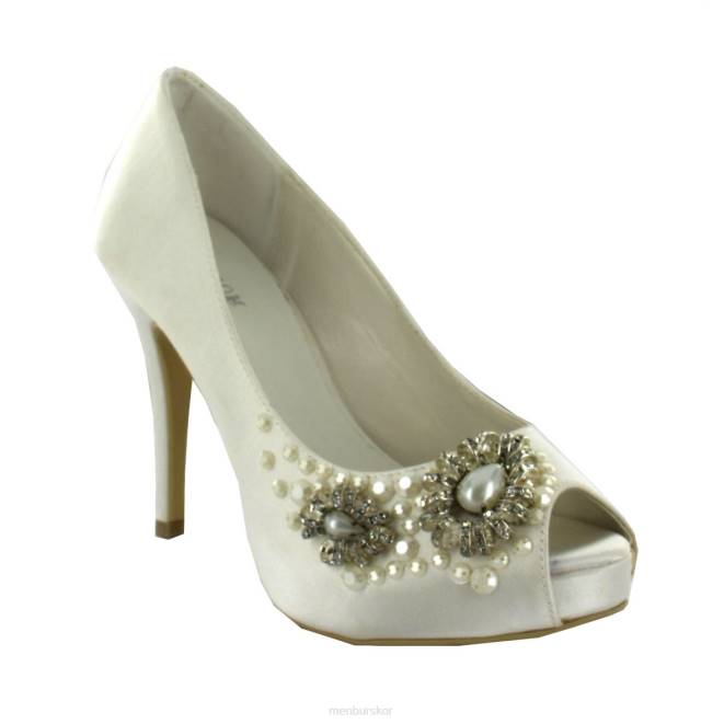 Menbur kvinnor vit mariana brudsko 608J2366
