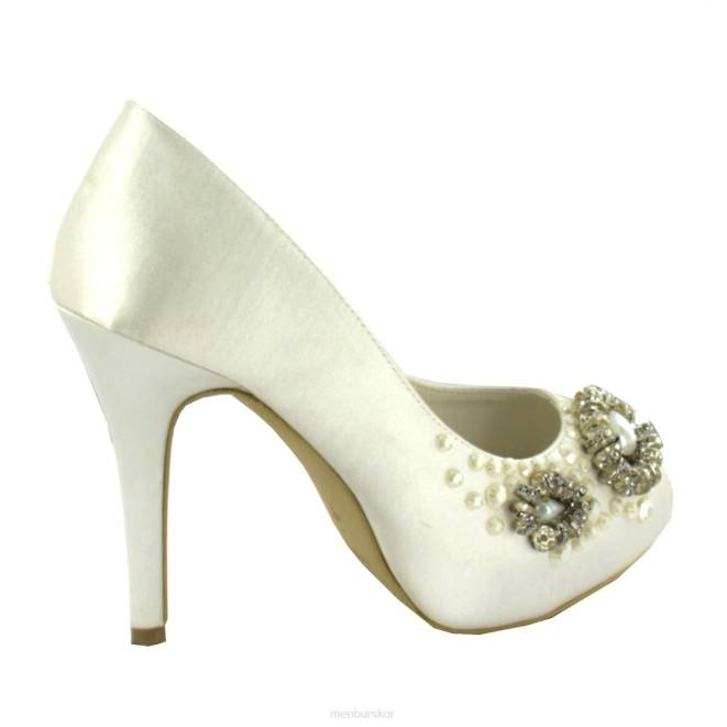 Menbur kvinnor vit mariana brudsko 608J2366