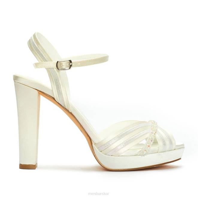 Menbur kvinnor vit mesu brudsko 608J2503