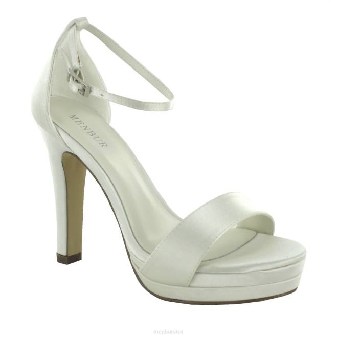 Menbur kvinnor vit olinbe brudsko 608J2485