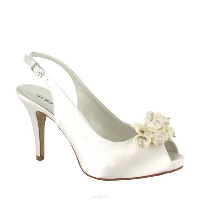 Menbur kvinnor vit palmira brudsko 608J2210