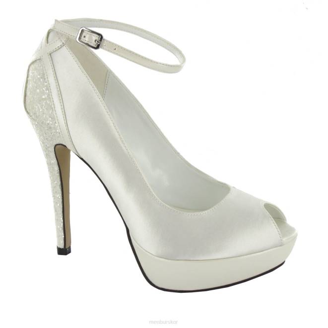 Menbur kvinnor vit selen brudsko 608J2443