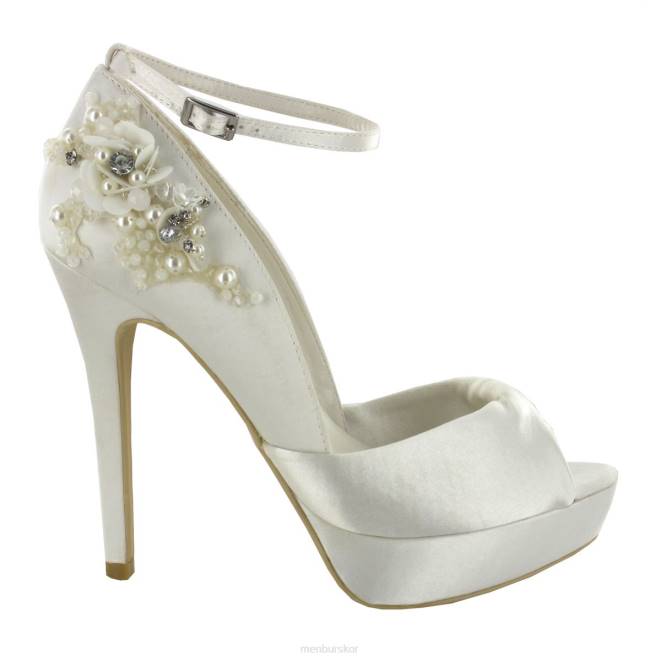 Menbur kvinnor vit vicenta brudsko 608J2457