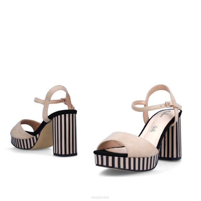 Menbur kvinnor beige aunede casual chic sko 608J3299