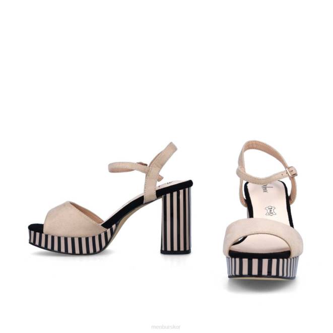 Menbur kvinnor beige aunede casual chic sko 608J3299