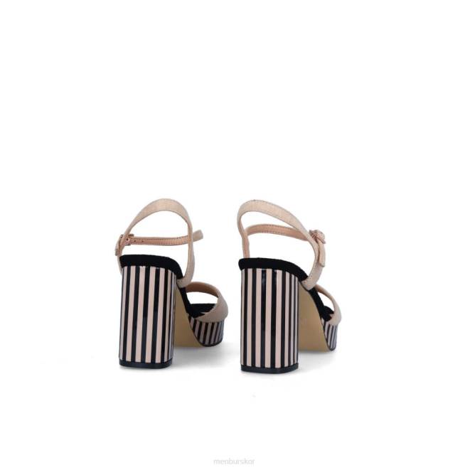 Menbur kvinnor beige aunede casual chic sko 608J3299