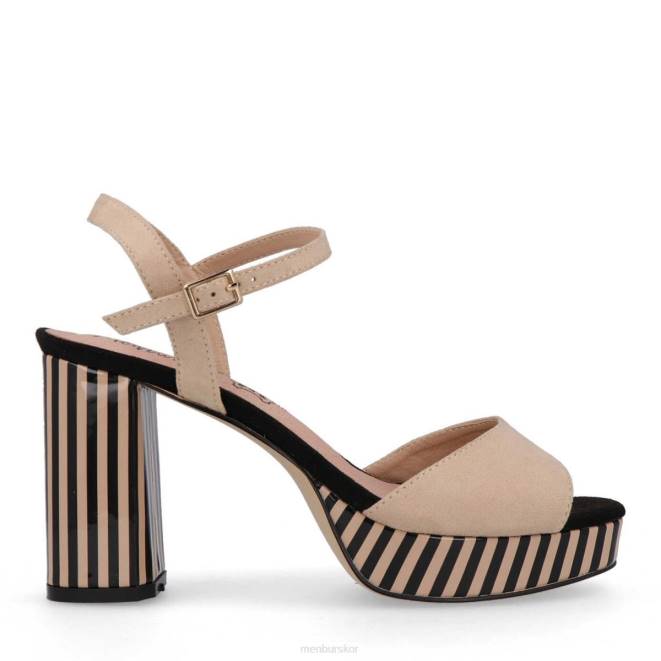 Menbur kvinnor beige aunede casual chic sko 608J3299