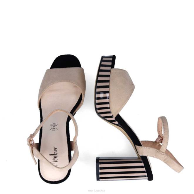 Menbur kvinnor beige aunede casual chic sko 608J3299