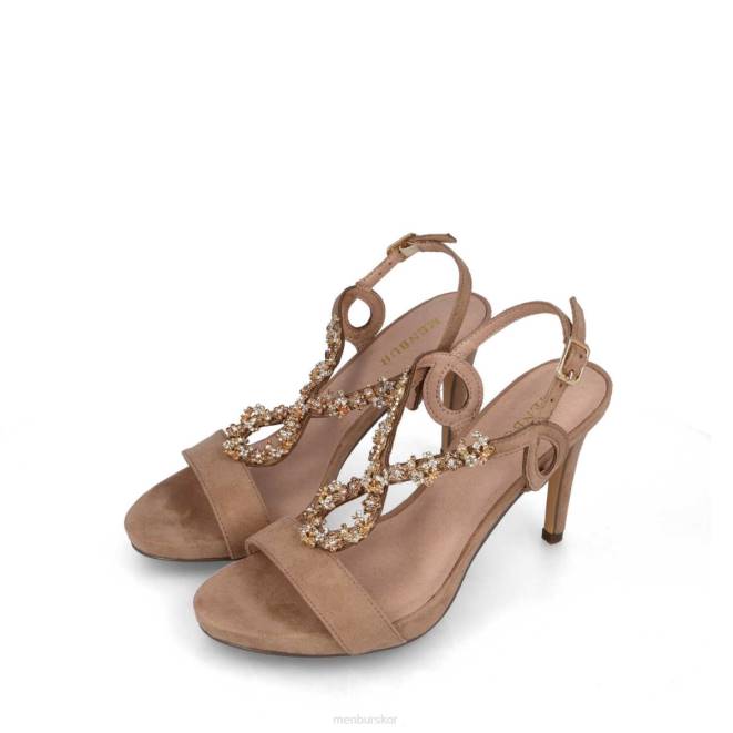 Menbur kvinnor beige beivars casual chic sko 608J252