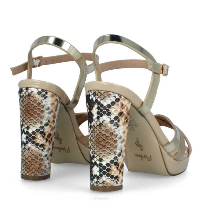 Menbur kvinnor beige cataldo casual chic sko 608J348