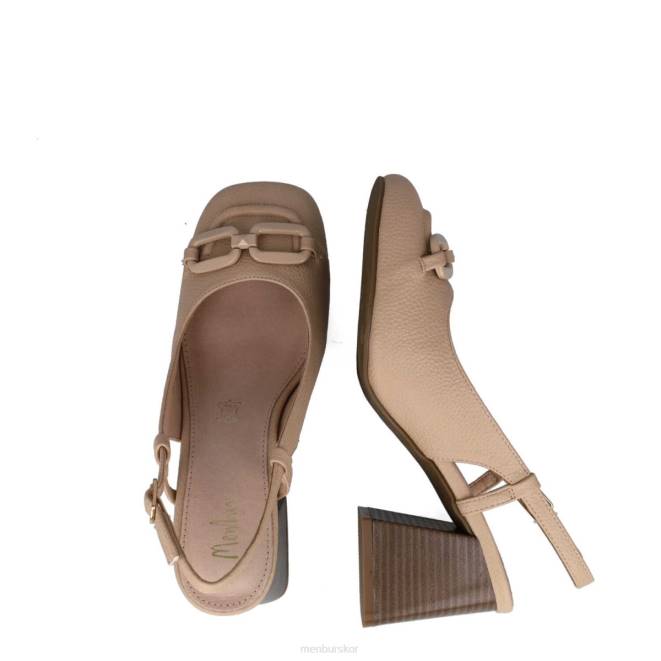 Menbur kvinnor beige sextaner casual chic sko 608J3470