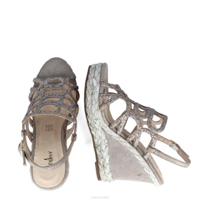 Menbur kvinnor brun airola casual chic sko 608J3039