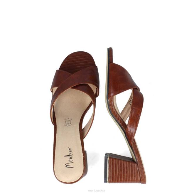 Menbur kvinnor brun roccella casual chic sko 608J3553