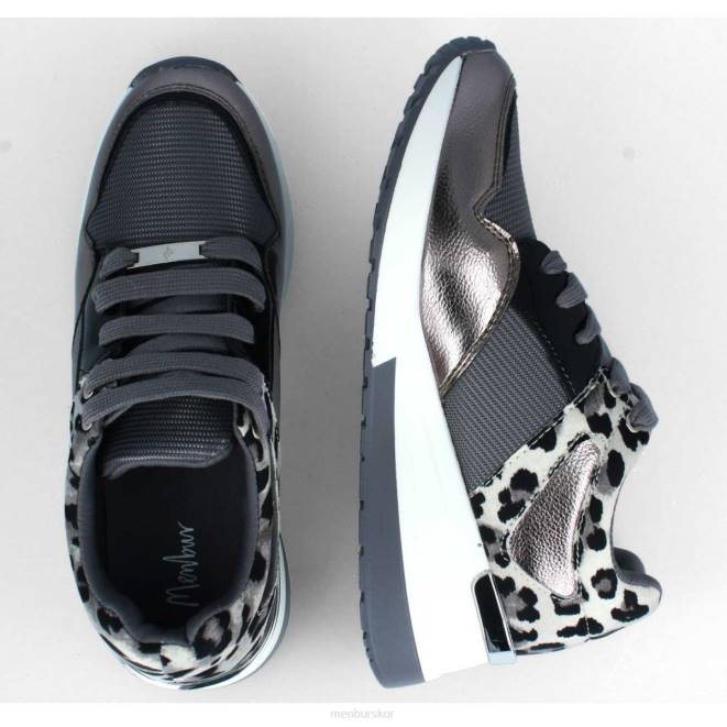 Menbur kvinnor grå altare casual chic sko 608J3606