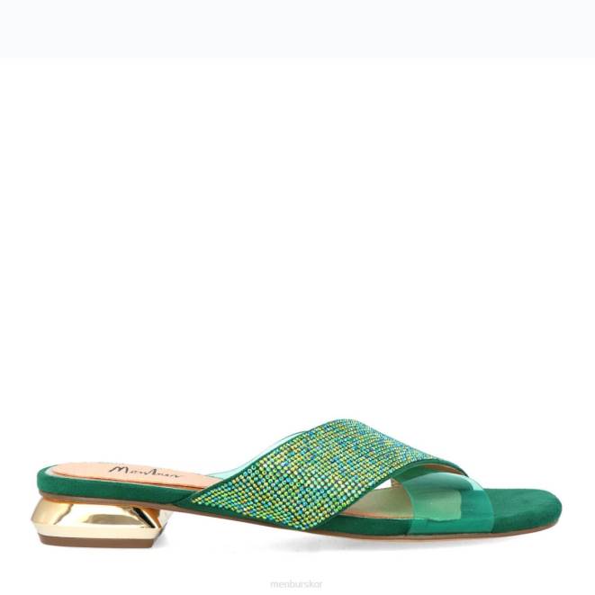 Menbur kvinnor grön allmosa casual chic sko 608J3177