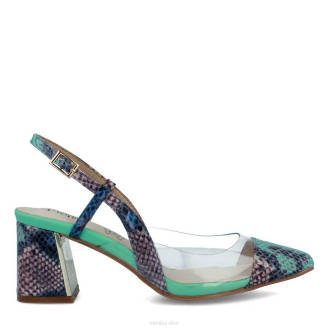 Menbur kvinnor grön alme casual chic sko 608J229