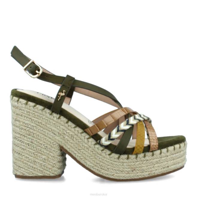 Menbur kvinnor grön balmuccia casual chic sko 608J3100