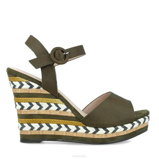Menbur kvinnor grön barbanella casual chic sko 608J3434