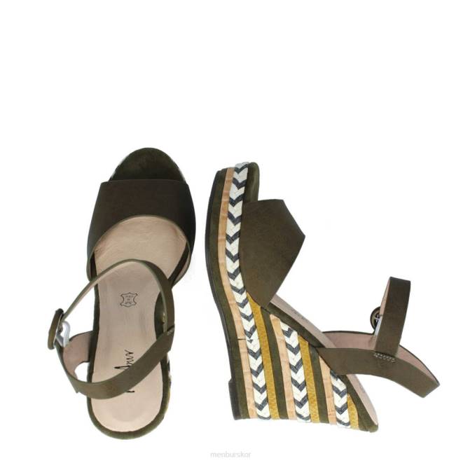 Menbur kvinnor grön barbanella casual chic sko 608J3434