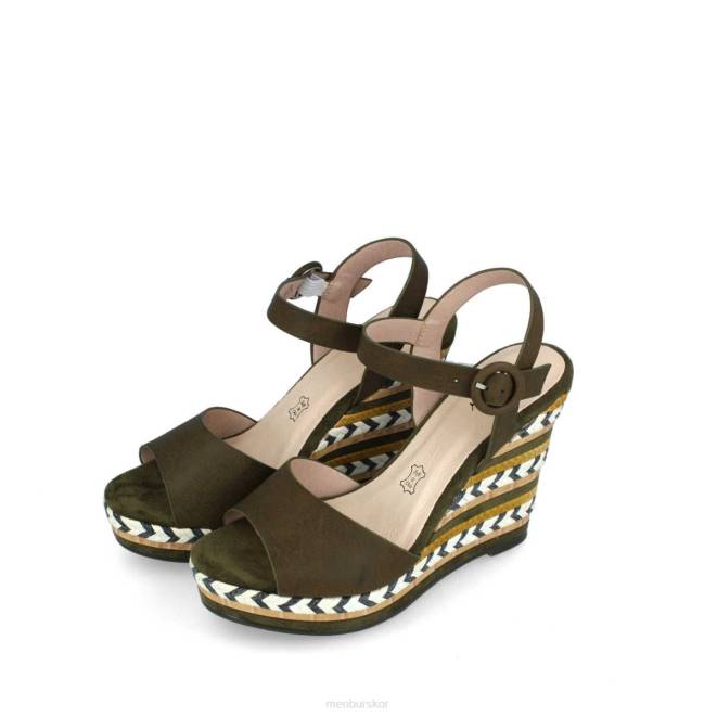 Menbur kvinnor grön barbanella casual chic sko 608J3434