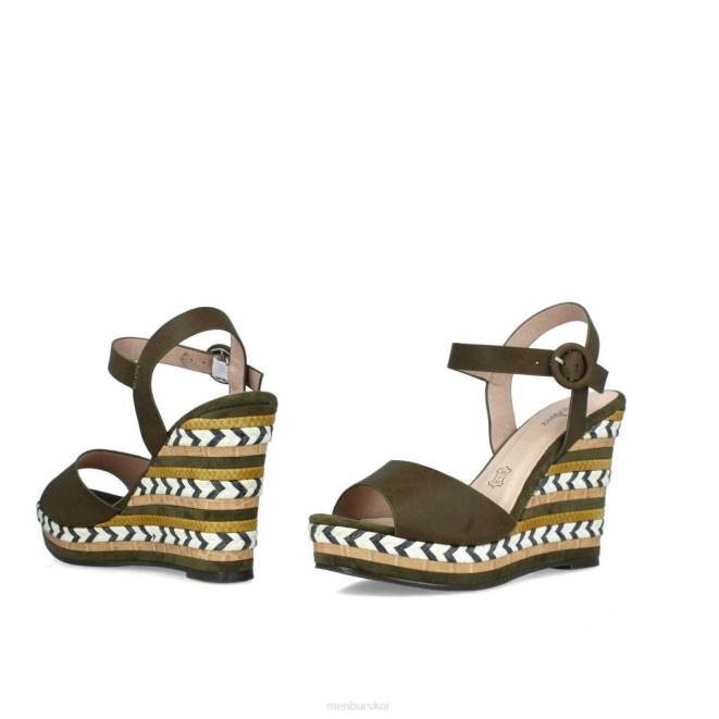 Menbur kvinnor grön barbanella casual chic sko 608J3434