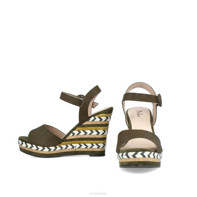 Menbur kvinnor grön barbanella casual chic sko 608J3434