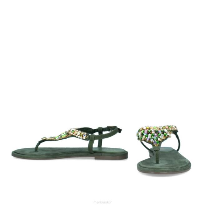 Menbur kvinnor grön bazzano casual chic sko 608J3523