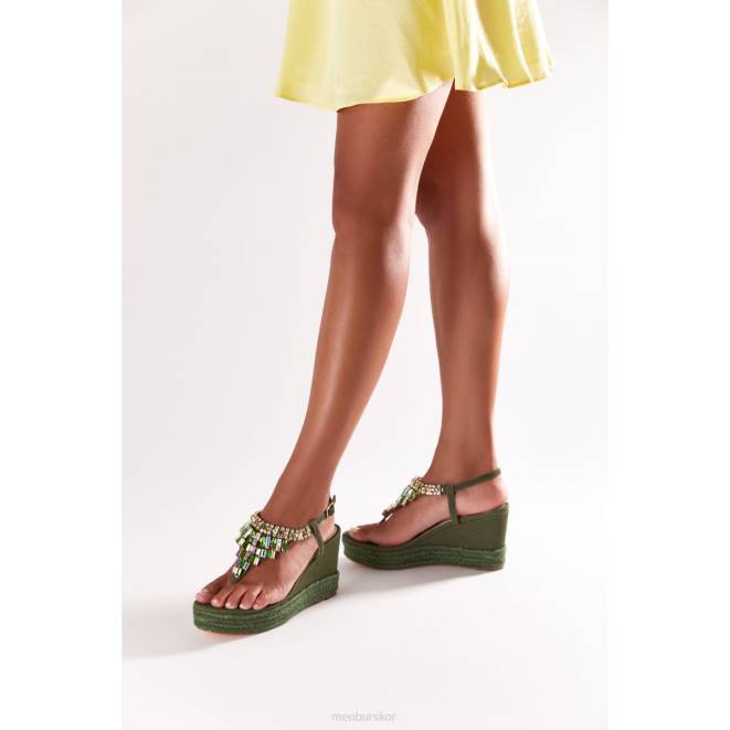 Menbur kvinnor grön belladama casual chic sko 608J3040