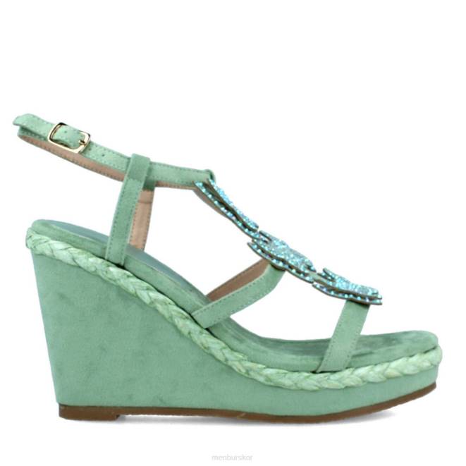 Menbur kvinnor grön bellamonte casual chic sko 608J215