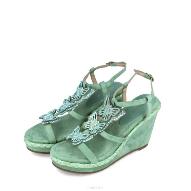 Menbur kvinnor grön bellamonte casual chic sko 608J215