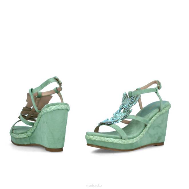 Menbur kvinnor grön bellamonte casual chic sko 608J215