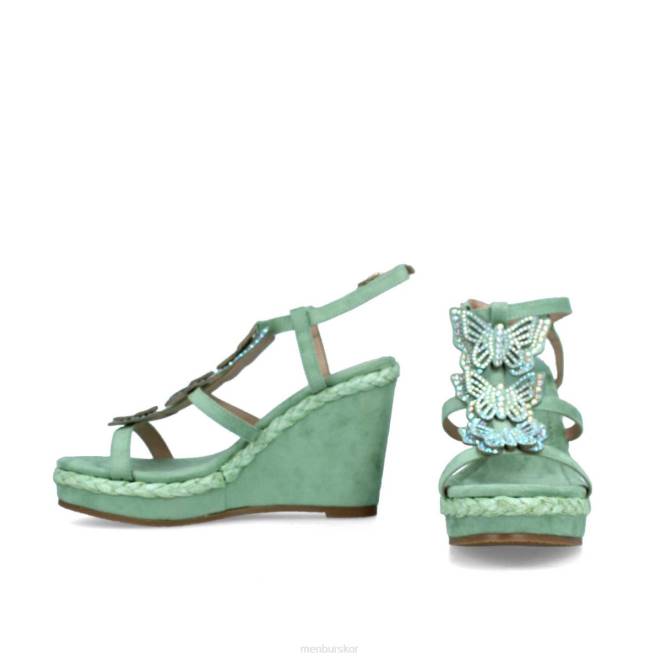 Menbur kvinnor grön bellamonte casual chic sko 608J215