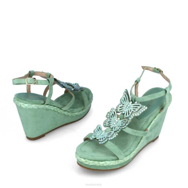 Menbur kvinnor grön bellamonte casual chic sko 608J215