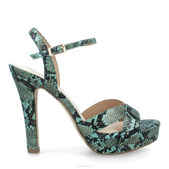 Menbur kvinnor grön cadelbosco casual chic sko 608J3296