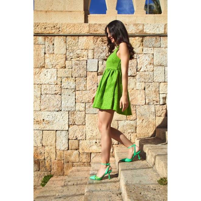 Menbur kvinnor grön grus casual chic sko 608J442