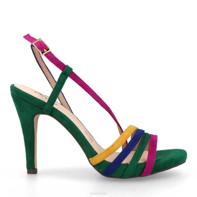 Menbur kvinnor grön koltrast casual chic sko 608J537