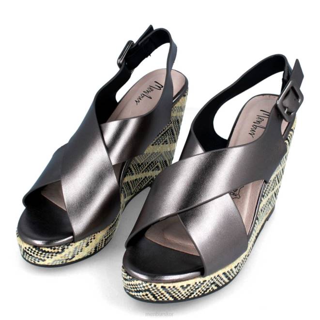 Menbur kvinnor grå valromina casual chic sko 608J491