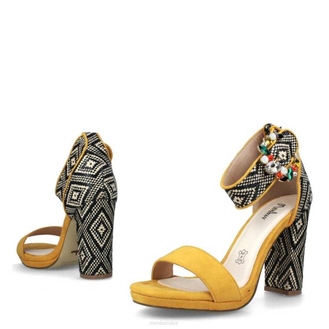 Menbur kvinnor gul arola casual chic sko 608J3037