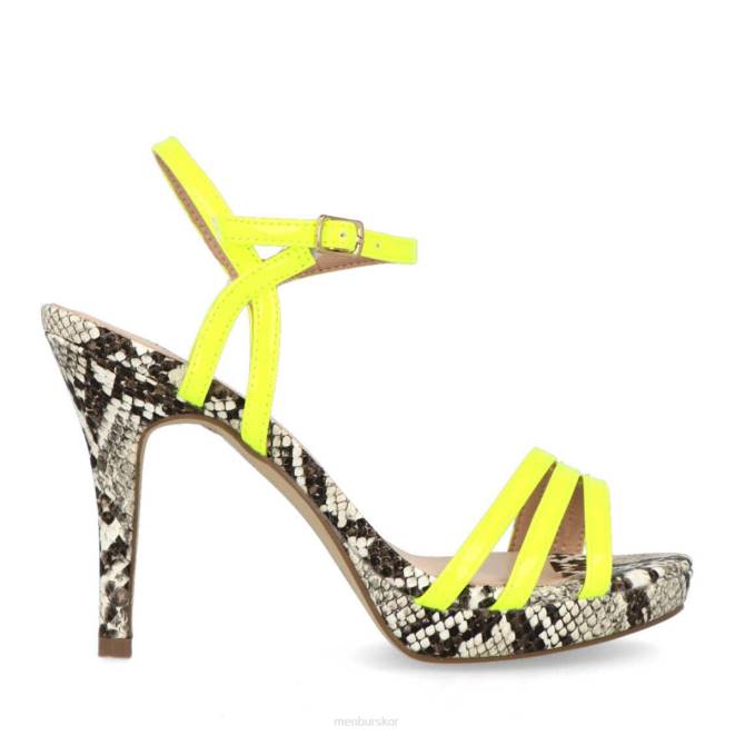 Menbur kvinnor gul bazovica casual chic sko 608J341