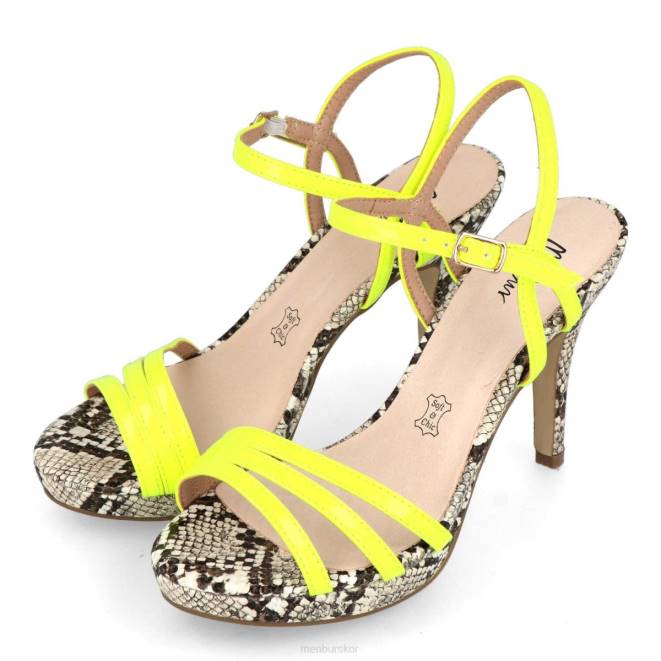 Menbur kvinnor gul bazovica casual chic sko 608J341