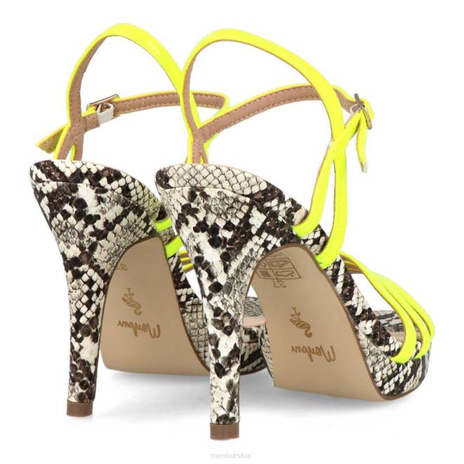 Menbur kvinnor gul bazovica casual chic sko 608J341