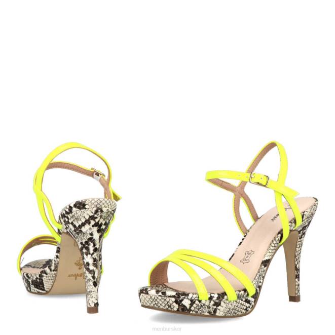 Menbur kvinnor gul bazovica casual chic sko 608J341